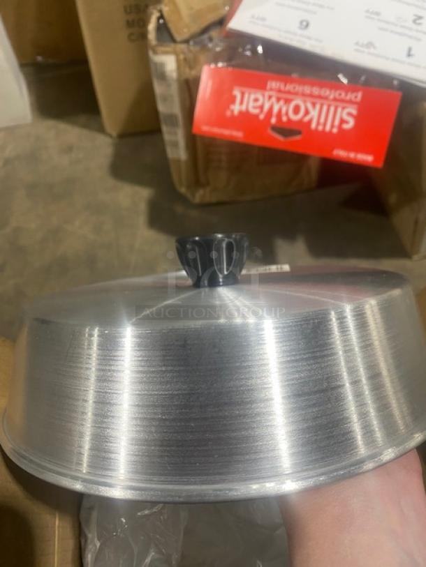 BRAND NEW! Winco Commercial Aluminum 8" Round Dome Style Basting Covers! 6/Case! Model: ADBC-8! - Image 6 of 6