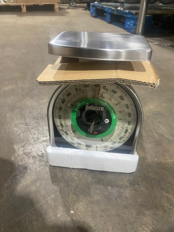 BRAND NEW! Rubbermaid Commercial Stainless Steel Mechanical Countertop 5 Lb. Portion Control Scale! With Dual Read Dial! Model: A22R! - Image 2 of 6