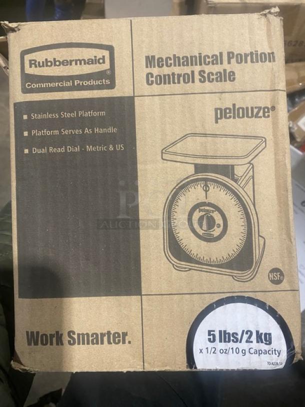 BRAND NEW! Rubbermaid Commercial Stainless Steel Mechanical Countertop 5 Lb. Portion Control Scale! With Dual Read Dial! Model: A22R! - Image 5 of 6