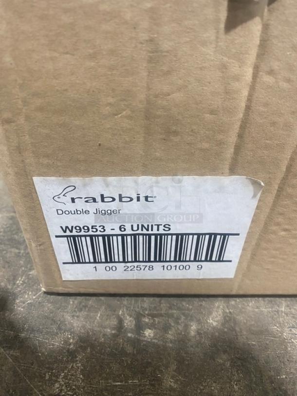 BRAND NEW! Rabbit Commercial Stainless Steel Heavy Duty 1.5 Oz. / .5 Oz. Double Sided Jigger! Model: W9953! 6X your Bid! - Image 4 of 4