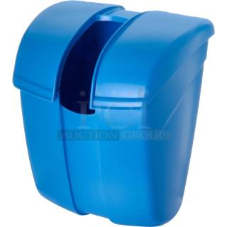 BRAND NEW! San Jamar Commercial Blue Sanitary Saf-T-Ice Scoop Storage Container/Caddy! Model: S12000! - Item #1177892