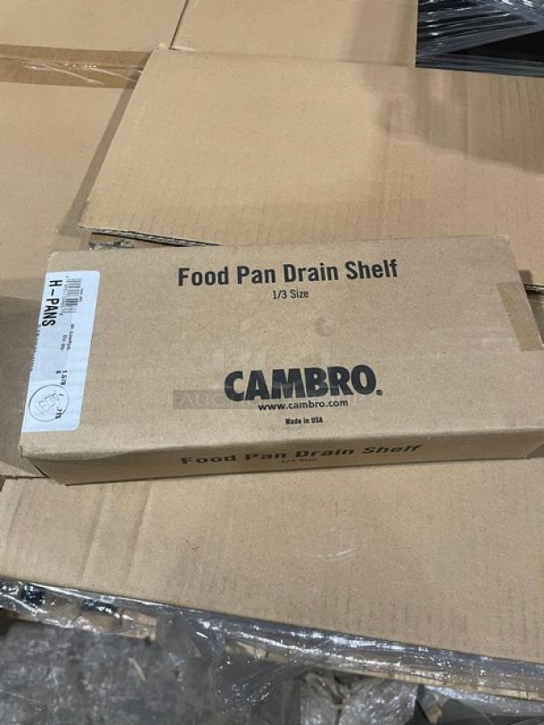 BRAND NEW! Cambro Commercial Amber High Heat 1/3 Size Food Pan Drain Tray/Shelf! 6 Per Case! Model: 30HPD150! ALL ONE MONEY! - Image 2 of 7