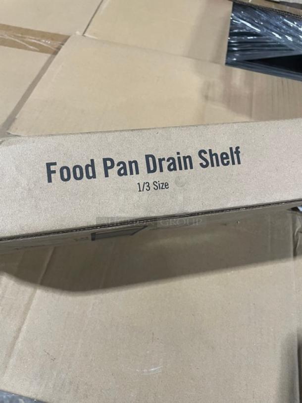 BRAND NEW! Cambro Commercial Amber High Heat 1/3 Size Food Pan Drain Tray/Shelf! 6 Per Case! Model: 30HPD150! ALL ONE MONEY! - Image 3 of 7
