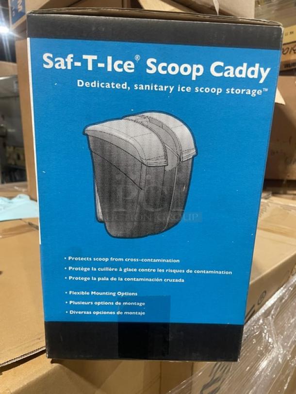 BRAND NEW! San Jamar Commercial Blue Sanitary Saf-T-Ice Scoop Storage Container/Caddy! Model: S12000! - Image 3 of 5