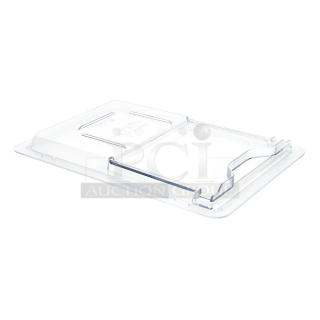 BRAND NEW! Cambro Camwear Series Commercial Clear Polycarbonate 18"x12" Food Storage Container Sliding Lid/Covers! 4 Per Case! Model: 1218SCCW135! ALL ONE MONEY!