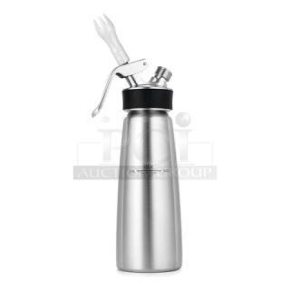BRAND NEW! iSi Cream-Profi-Whip Series Commercial Stainless Steel Professional 1 Pint Handheld Whipped Cream Dispenser! With Tulip & Straight Tip Attachments! Model: 163001! 2X Your Bid! - Item #1177931