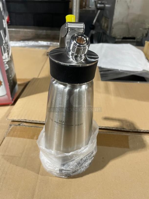 BRAND NEW! iSi Cream-Profi-Whip Series Commercial Stainless Steel Professional 1 Pint Handheld Whipped Cream Dispenser! With Tulip & Straight Tip Attachments! Model: 163001! 2X Your Bid! - Image 3 of 7