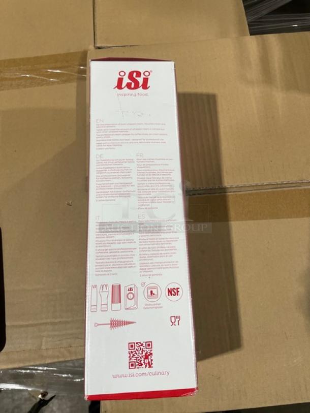 BRAND NEW! iSi Cream-Profi-Whip Series Commercial Stainless Steel Professional 1 Pint Handheld Whipped Cream Dispenser! With Tulip & Straight Tip Attachments! Model: 163001! 2X Your Bid! - Image 5 of 7