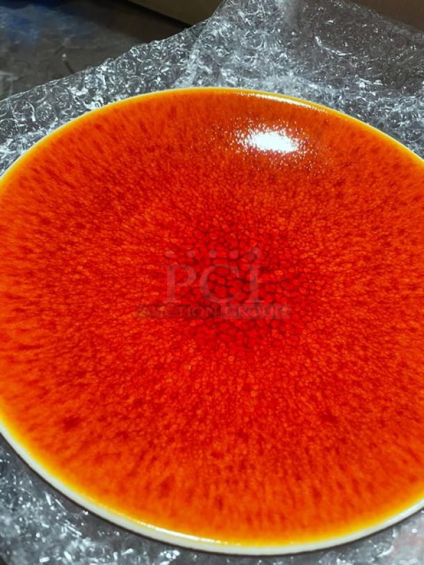 BRAND NEW! Jars Ceramics Tourron Collection Commercial Orange Dessert Plates! 4/Case! Model: JA950783! ALL ONE MONEY! - Image 5 of 6