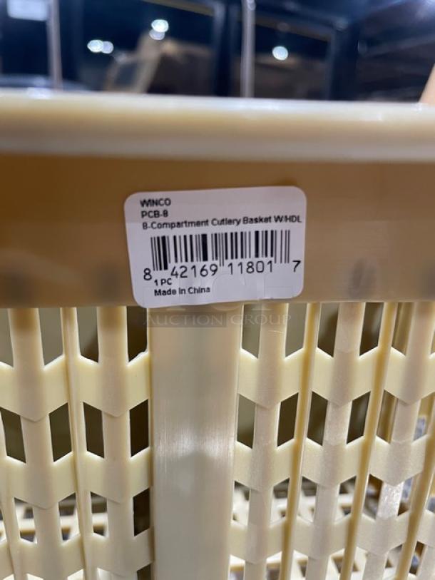 BRAND NEW! Winco Commercial 8-Compartment Cutlery Dishwasher Baskets! With Handles! Model: PCB-8! 2X Your Bid! - Image 5 of 5