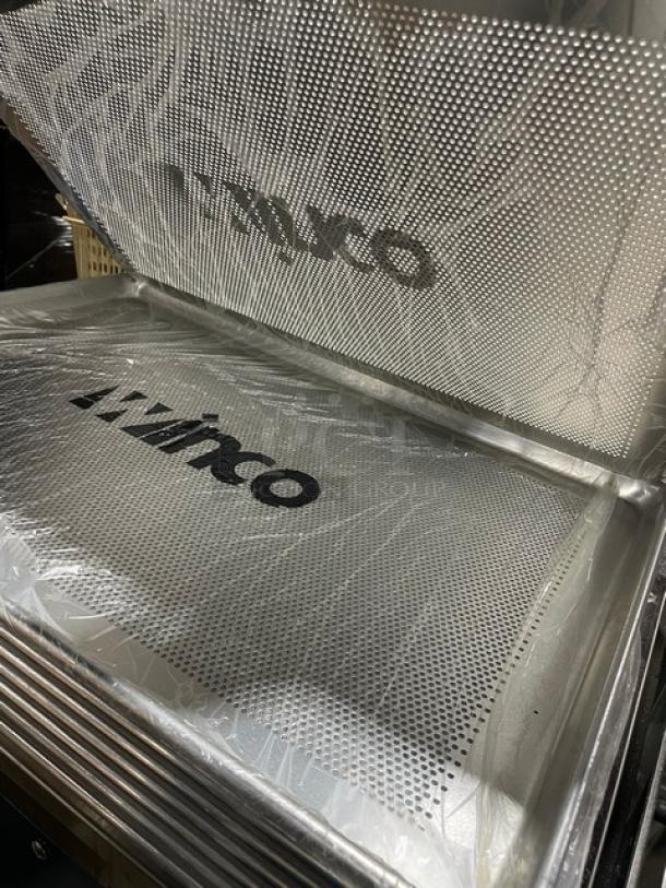 BRAND NEW! Winco Commercial Perforated Sheet Pans! 8X Your Bid! - Image 4 of 5