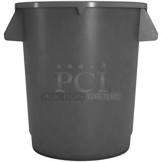 BRAND NEW! Carlisle Bronco Series Commercial Gray10 Gal. Round Trash/Waste Bin! With Handles! Model: 34101023! 3X Your Bid!