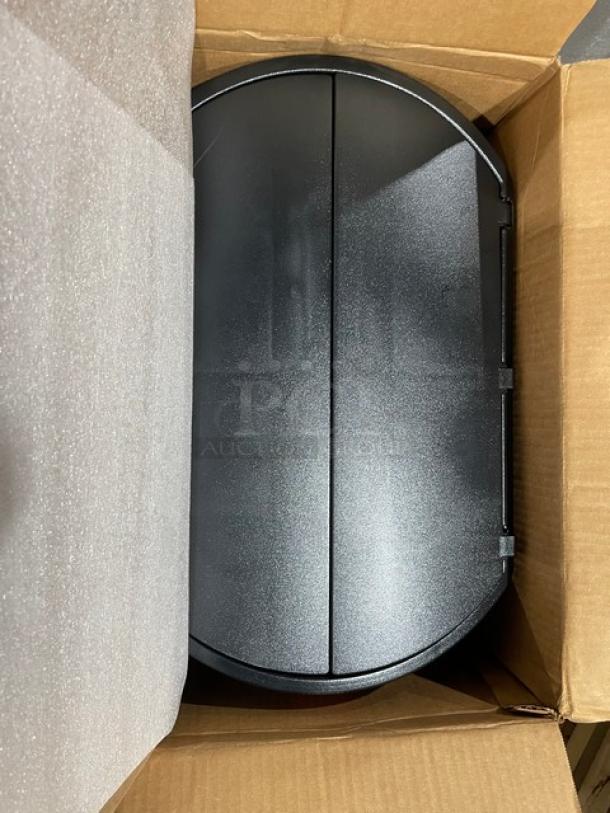 BRAND NEW! Rubbermaid Slim Jim Series Commercial Black Resin Rectangular End Step-On 13 Gal. Trash/Waste Bin! Model: 1883612! - Image 5 of 6