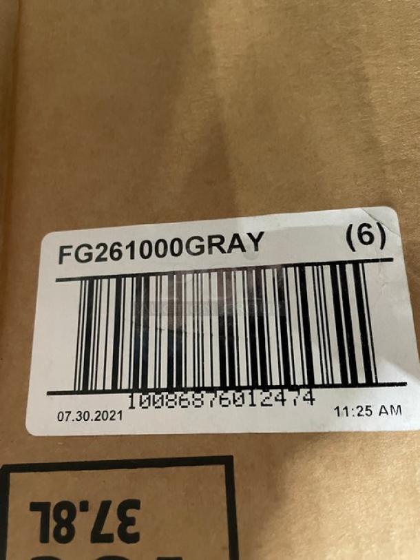 BRAND NEW! Rubbermaid BRUTE Series Commercial Gray Round 10 Gal. Trash/Waste Bin! With Handles! Model: FG261000GRAY! 6X Your Bid! - Image 6 of 6