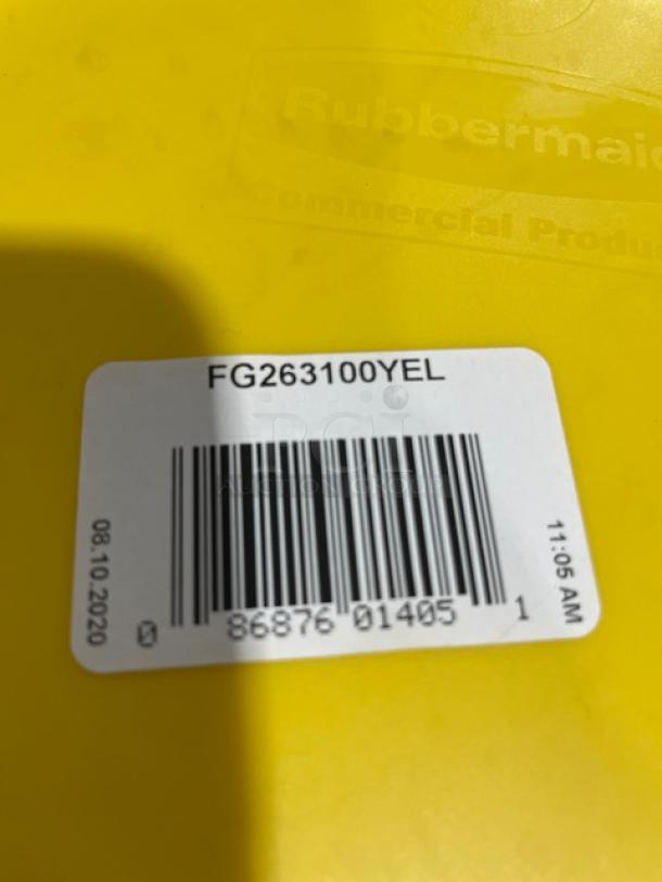 BRAND NEW! Rubbermaid BRUTE Series Commercial Yellow Round 32 Gal. Trash Lid/Cover! Model: FG263100YEL! 5X Your Bid! - Image 4 of 4