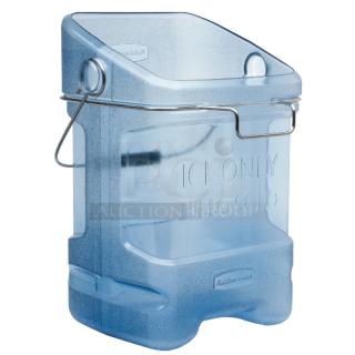 BRAND NEW! Rubbermaid Commercial Blue-Tint 5.5 Gal. Ice Tote! With Ergonomic Handle & Rear Bin Hook Adapter! Model: FG9F5400TBLUE! 2X Your Bid! - Item #1178238