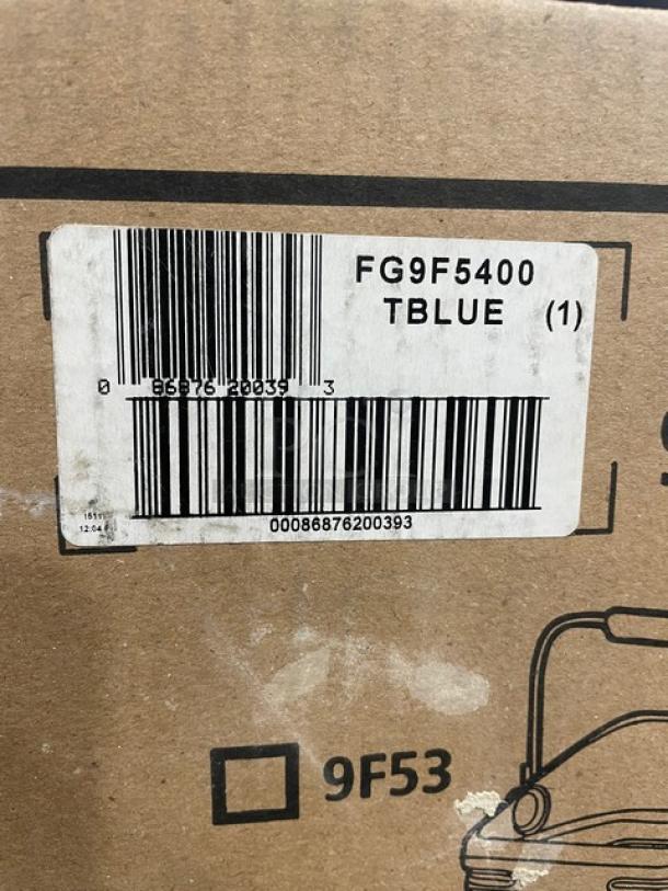 BRAND NEW! Rubbermaid Commercial Blue-Tint 5.5 Gal. Ice Tote! With Ergonomic Handle & Rear Bin Hook Adapter! Model: FG9F5400TBLUE! 2X Your Bid! - Image 5 of 5