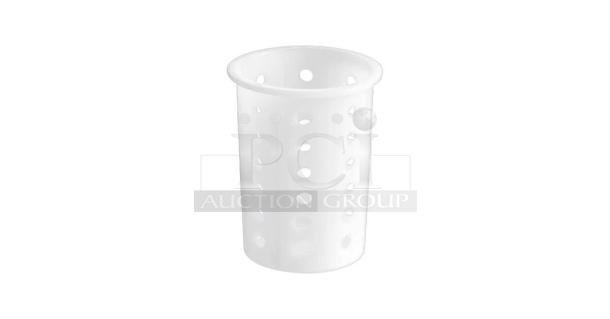 BRAND NEW! Vollrath Commercial White Heavy-Duty Round Perforated Flatware/Silverware Cylinders! Model: 52643! 12X Your Bid! - Image 1 of 6