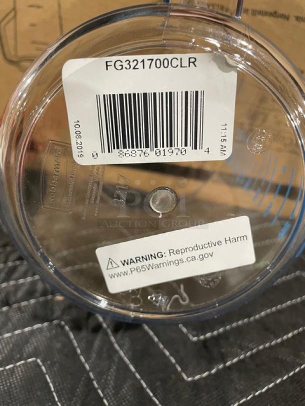 BRAND NEW! Rubbermaid Commercial Clear Polycarbonate Break-Resistant 2 Qt. Bouncer Measuring Cup! Model: FG321700CLR! 5X Your Bid! - Image 5 of 5
