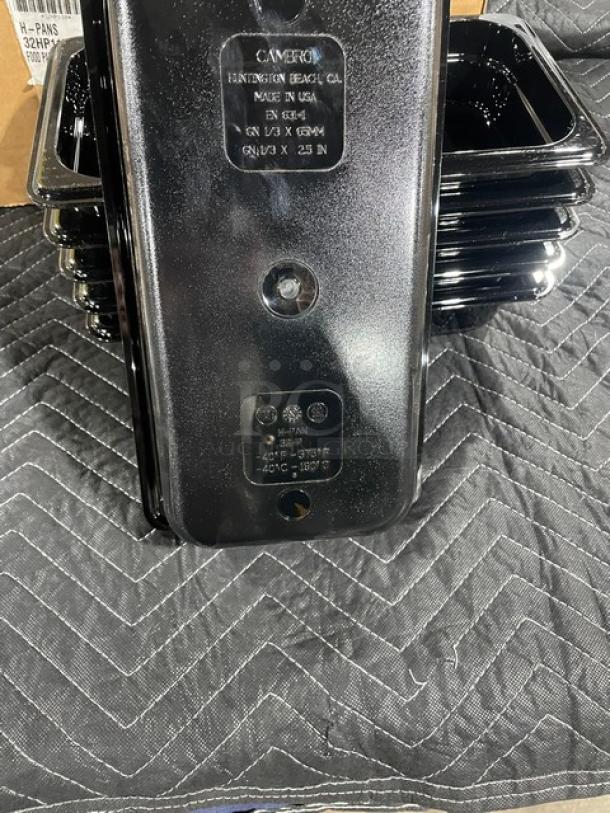 BRAND NEW! Cambro H-Pan Collection Commercial Black High Heat 1/3 Size Food Pans! Model: 32HP110! 6X Your Bid! - Image 3 of 5