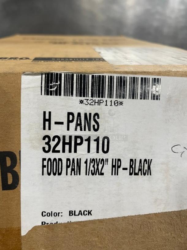 BRAND NEW! Cambro H-Pan Collection Commercial Black High Heat 1/3 Size Food Pans! Model: 32HP110! 6X Your Bid! - Image 5 of 5