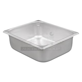 BRAND NEW! Vollrath Commercial Stainless Steel Half Size 4" Deep Hotel/Steamtable Pans! Model: 2220249! 6X Your Bid!