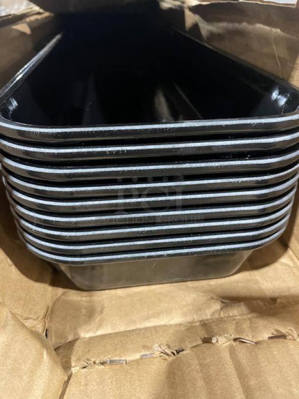 BRAND NEW! Cambro Commercial Black Fiberglass 6-9/16" x 30" x 2" Rectangular Market Display Tray/Pan! Model: 6302MT110! 9X Your Bid! - Image 4 of 5