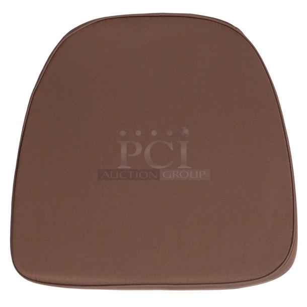 BRAND NEW! Flash Furniture Commercial Brown Polyester 1-3/4" Thick Chair Cushions! With Hook & Loop Type Fasteners! Model: BH-BRN-GG! 21X Your Bid! - Image 1 of 6