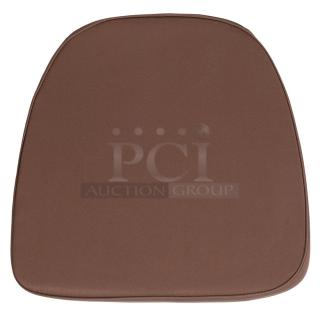 BRAND NEW! Flash Furniture Commercial Brown Polyester 1-3/4" Thick Chair Cushions! With Hook & Loop Type Fasteners! Model: BH-BRN-GG! 21X Your Bid!