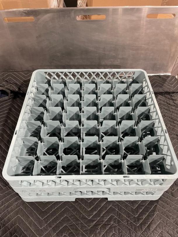 BRAND NEW! Noble Products Commercial Gray Full-Size 49 Compartment Stackable Glass Racks! Model: 274RK49! 2X Your Bid! - Image 2 of 5