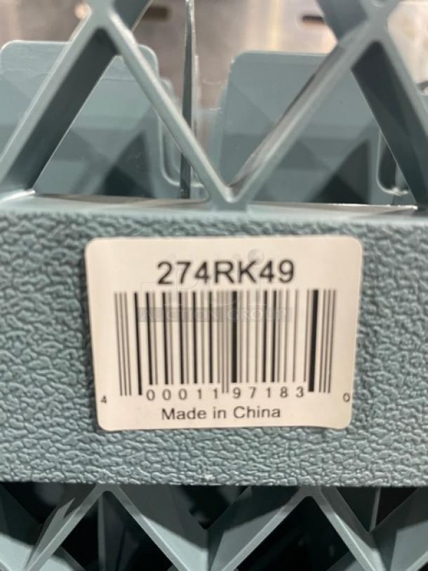 BRAND NEW! Noble Products Commercial Gray Full-Size 49 Compartment Stackable Glass Racks! Model: 274RK49! 2X Your Bid! - Image 5 of 5