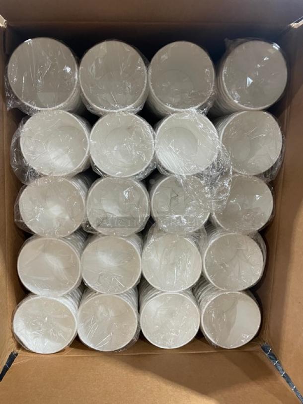 BRAND NEW! Graphic Packaging Ecotainer Series Commercial White 10 Oz. Paper Hot Cups! 1,000/Case! Model: SMME-10! - Image 3 of 4