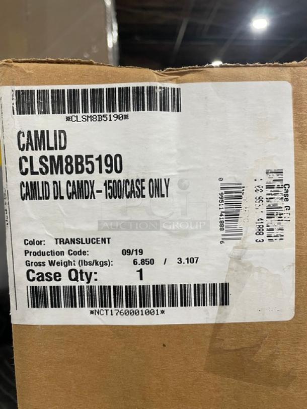 BRAND NEW! Cambro CamLids Series Commercial Clear Round Disposable Lids! 1500/Case! Model: CLSM8B5190! - Image 5 of 5