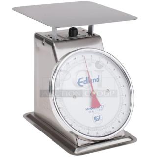 BRAND NEW! Edlund! 2023 Late Model! Commercial Stainless-Steel Heavy-Duty Countertop 25 Lb. Mechanical Dial Food Service Portion Scale! Model: HD-25!