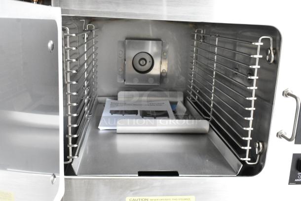 BRAND NEW SCRATCH AND DENT! 2024 Cleveland 22CET3.1 Stainless Steel Commercial Electric Powered SteamChef 3 Pan Electric Countertop Steamer. 208/220-240 Volts, 3 Phase. - Image 4 of 6