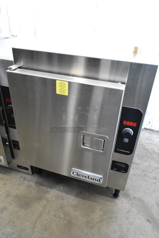 BRAND NEW SCRATCH AND DENT! 2024 Cleveland 21CET16 Stainless Steel Commercial Electric Powered SteamCraft Ultra 5 Pan Electric Countertop Steamer. 208 Volts, 3 Phase. - Image 1 of 6