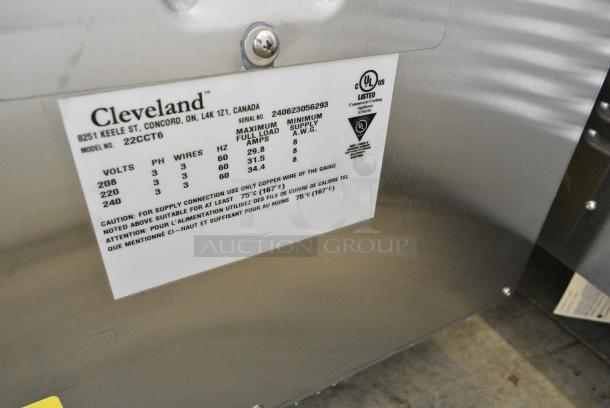 BRAND NEW SCRATCH AND DENT! 2024 Cleveland 22CCT6 Stainless Steel Commercial Electric Powered SteamChef 6 Pan Electric Countertop Connectionless Convection Steamerr. 208/220-240 Volts, 3 Phase. - Image 6 of 6