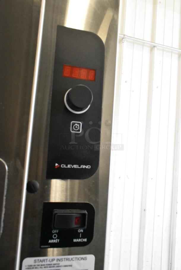 BRAND NEW SCRATCH AND DENT! 2024 Cleveland 24CGA10 Stainless Steel Commercial Natural Gas Powered SteamCraft Ultra Natural Gas 10 Pan Floor Steamer - 125,000 BTU - Image 5 of 12