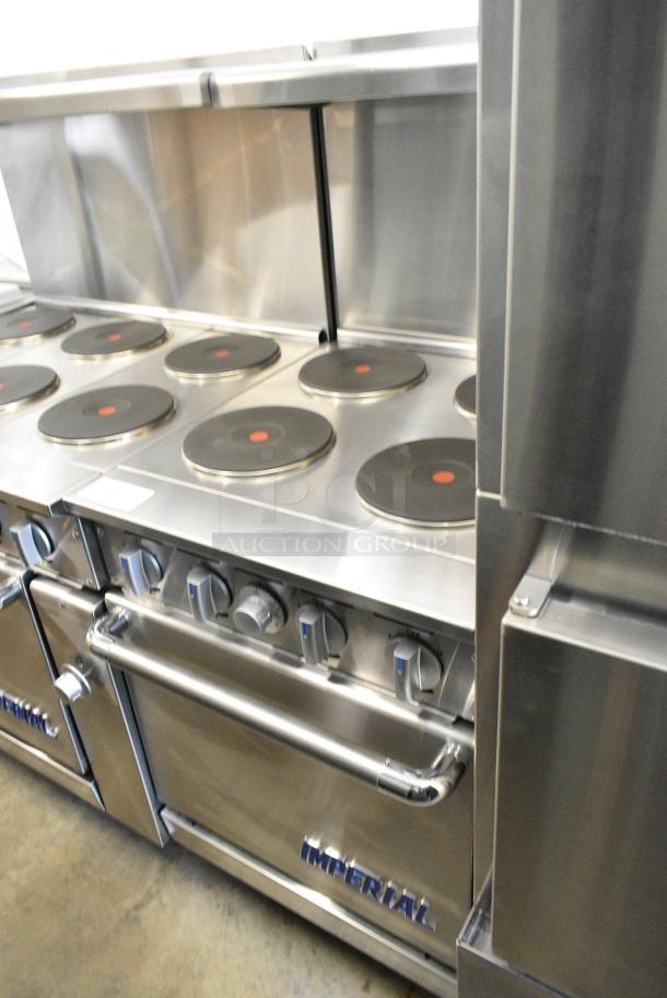 BRAND NEW SCRATCH AND DENT! Imperial Range IR-4-E Stainless Steel Commercial Pro Series 24" Space Saver Electric Range with 4 Round Plates and 20" Oven. 208 Volts, 3 Phase. - Image 1 of 10