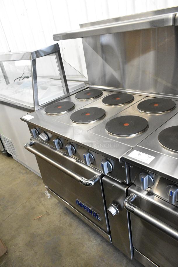 BRAND NEW SCRATCH AND DENT! Imperial Range IR-6-E Stainless Steel Commercial 36" Electric Range with 6 Round Plates and Standard Oven. 208 Volts, 1 Phase. - Image 1 of 9