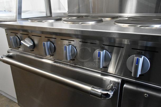 BRAND NEW SCRATCH AND DENT! Imperial Range IR-6-E Stainless Steel Commercial 36" Electric Range with 6 Round Plates and Standard Oven. 208 Volts, 1 Phase. - Image 5 of 9