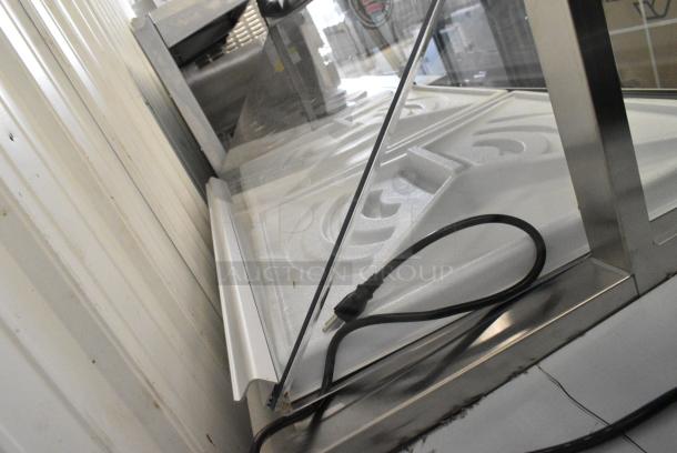 BRAND NEW SCRATCH AND DENT! 2023 Avantco 178CPW47HC Metal Commercial 47 1/8" 8 Tub White Deluxe Ice Cream Dipping Cabinet. 115 Volts, 1 Phase. Tested and Working! - Image 4 of 7