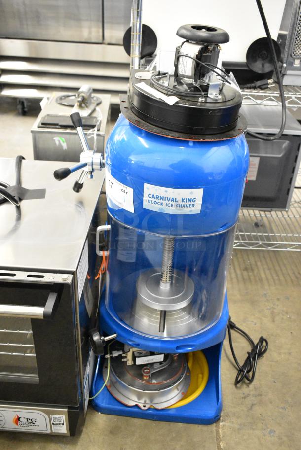 BRAND NEW SCRATCH AND DENT! Carnival King 382IBS250 Metal Commercial Countertop Block Ice Shaver. 120 Volts, 1 Phase. Tested and Working! - Image 2 of 9