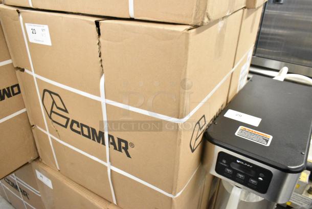 2 BRAND NEW SCRATCH AND DENT! Items Including Comar 71-0009-016  and C120cc (4 oz.) Blue PET Packer Bottle - 470/Case 500PK120B and Comar 71-0005-017 225cc (7.5 oz.) Blue PET Packer Bottle - 335/Case 500PK225B. 2 Times Your Bid! Stock Picture Used for Gallery - Image 2 of 4