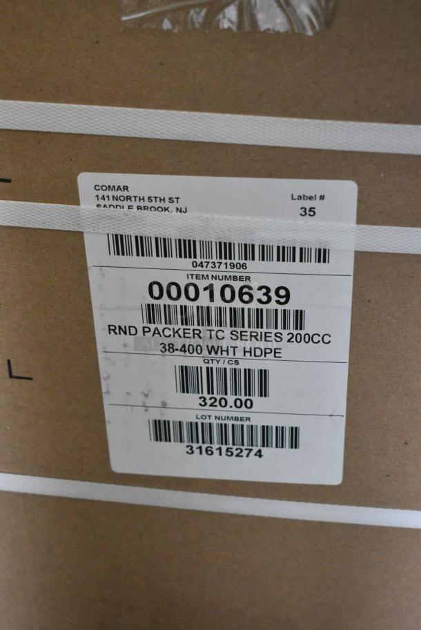 2 BRAND NEW SCRATCH AND DENT! Items Including Comar 00010639 200cc (6.75 oz.) White HDPE Packer Bottle - 320/Case 500PK200WCS and Comar 71-0010-626 150cc (5 oz.) Clear PET Packer Bottle - 400/Case 500PK150C. 2 Times Your Bid! Stock Picture Used for Gallery - Image 3 of 4