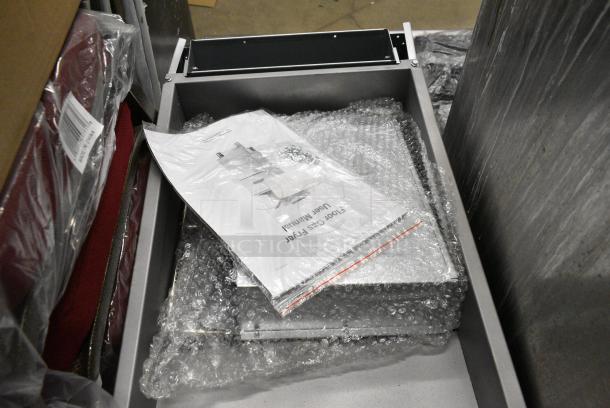 BRAND NEW SCRATCH AND DENT! Wilprep WP-F4-LP Stainless Steel Commercial Floor Style Propane Gas Powered Deep Fat Fryer w/ 2 Metal Fry Baskets. 120,000 BTU. - Image 4 of 16