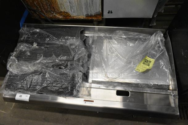 BRAND NEW SCRATCH AND DENT! Cooking Performance Group CPG CL-CPG-48-NL 48" Natural Gas Stainless Steel Commercial Countertop Lava Briquette Charbroiler. 120,000 BTU - Image 6 of 11