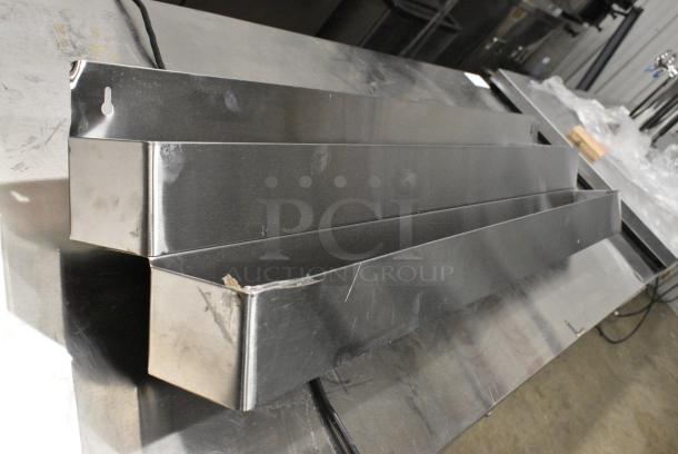 BRAND NEW SCRATCH AND DENT! Steelton 712B5548D Stainless Steel Double Tier Speed Rail - 48" - Image 1 of 5