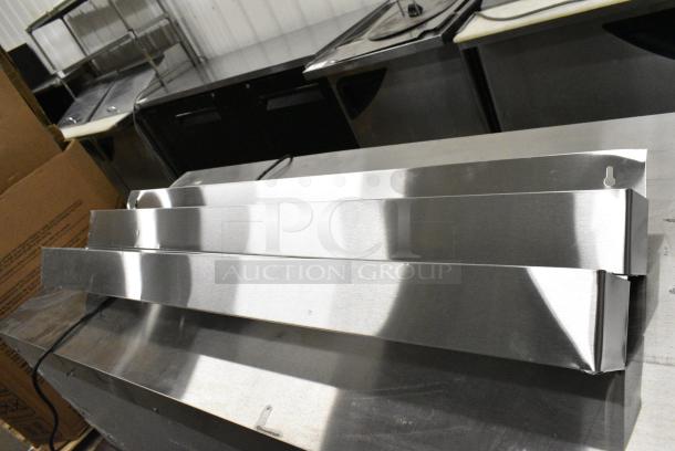 BRAND NEW SCRATCH AND DENT! Steelton 712B5548D Stainless Steel Double Tier Speed Rail - 48" - Image 3 of 5