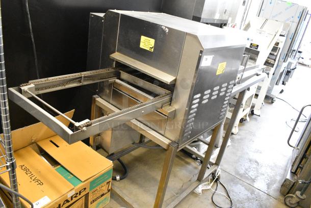 Belshaw Adamatic TG50 Stainless Steel Commercial Floor Style Thermoglaze Icing Machine on Commercial Casters. 208 Volts, 1 Phase. - Image 1 of 13